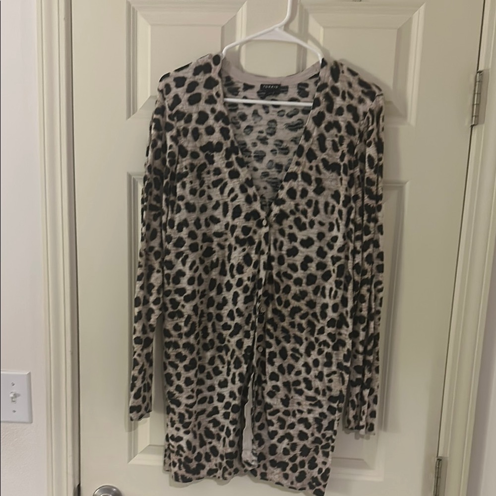 Leopard Print Cardigan